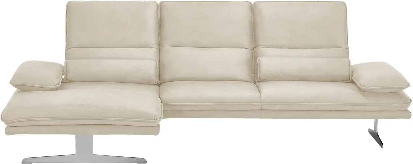 W.SCHILLIG Ecksofa aus Mikrofaser Broadway ¦ beige ¦ Maße (cm): B: 291 H: 94 T: 164.0 Polstermöbel > Sofas > Ecksofas - ...
