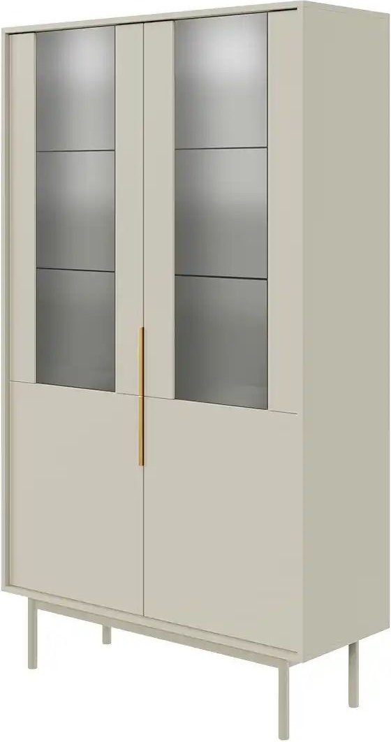 Vitrine Vinchio ¦ beige ¦ Maße (cm): B: 104 H: 179,5 T: 39.0 Schränke > Vitrinen - Höffner