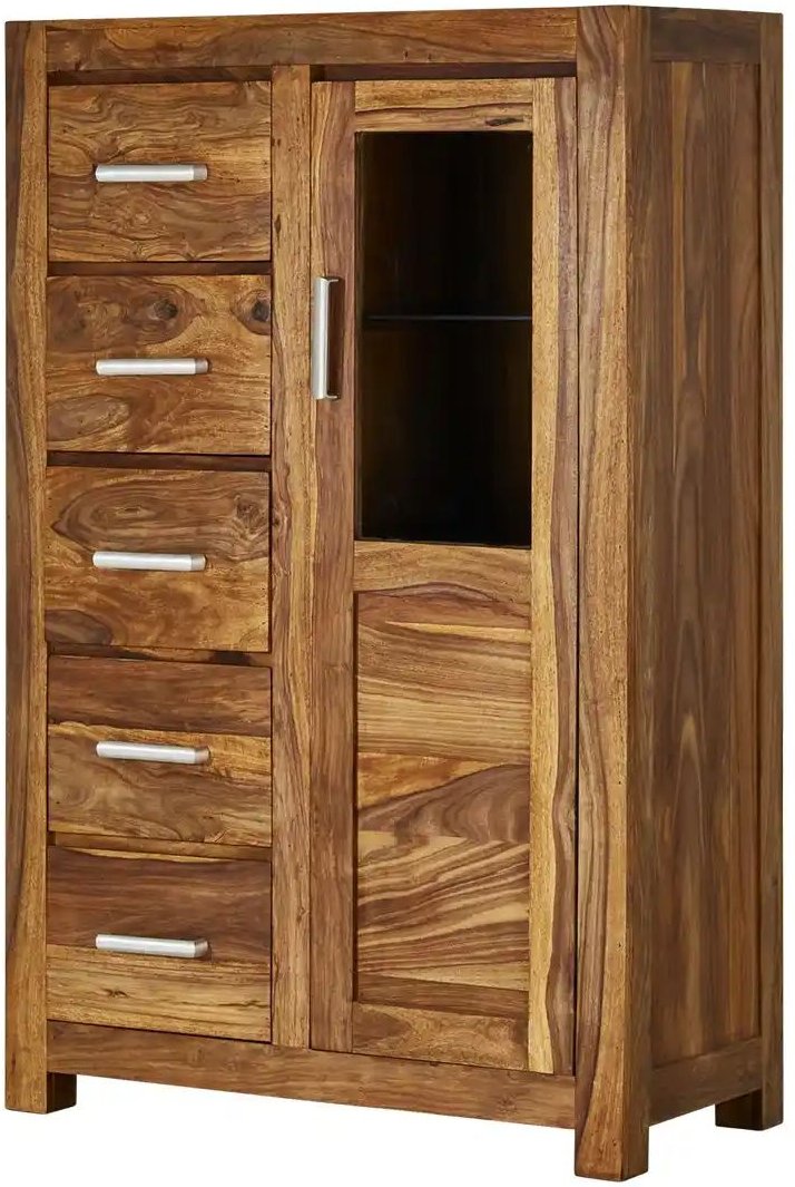 Vitrine Amarillo ¦ holzfarben ¦ Maße (cm): B: 97 H: 150 T: 45.0 Schränke > Vitrinen - Höffner