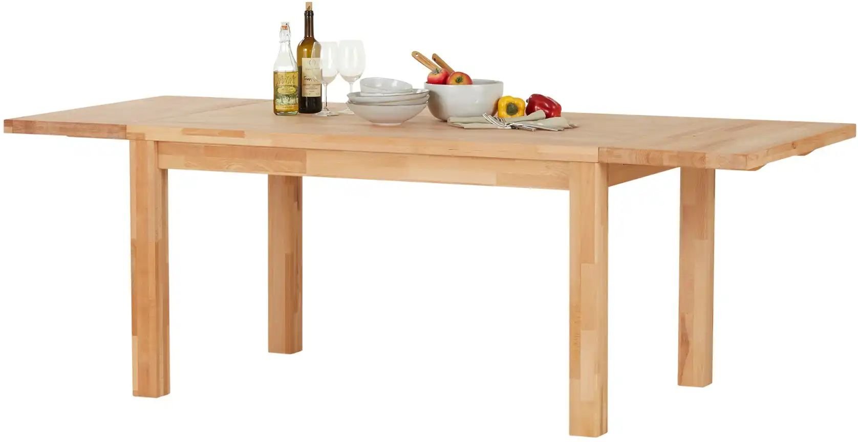 Thumbnail - Esstisch mit Ansteckplatten Tilo ¦ holzfarben ¦ Maße (cm): B: 90 H: 76 Tische > Esstische > Esstische massiv - Höffner