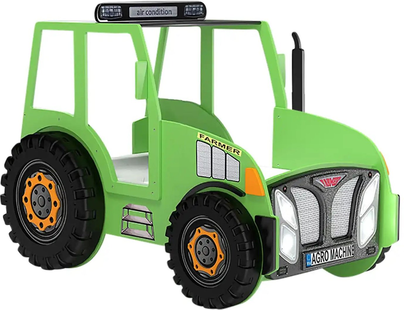 Autobett Traktor ¦ grün ¦ Maße (cm): B: 111 H: 155,8 T: 204.0 Betten > Bettgestelle - Höffner