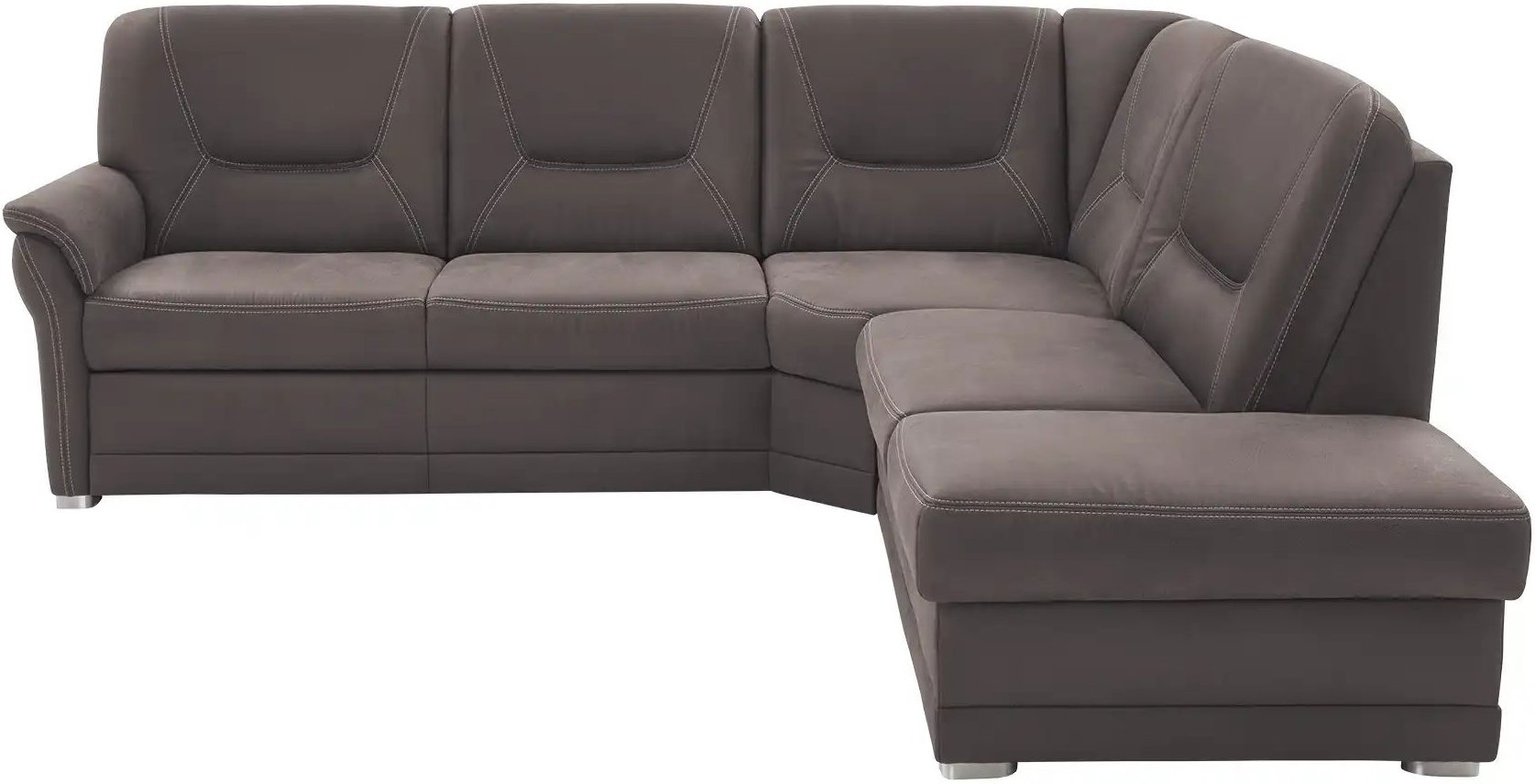 meinSofa Ecksofa aus Mikrofaser Edda ¦ braun ¦ Maße (cm): B: 253 H: 96 T: 238.0 Polstermöbel > Sofas > Ecksofas - Höffne...