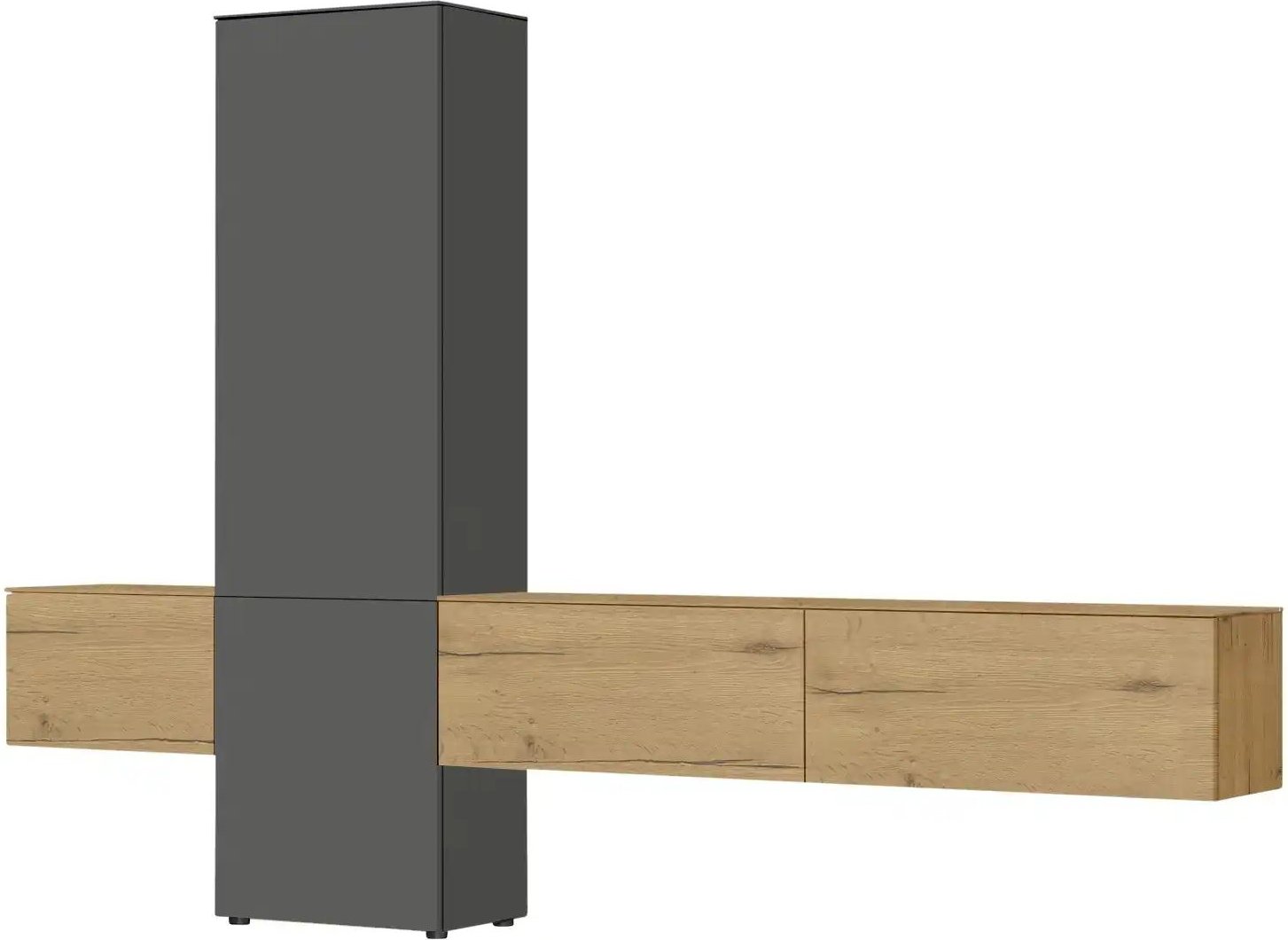 Content Wohnwand Style ¦ grau ¦ Maße (cm): B: 301 H: 205 T: 38.0 Kommoden & Sideboards > Wohnwände - Höffner