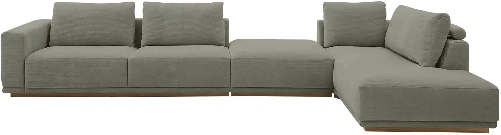 Musterring Ecksofa JustB! PM200 ¦ grün ¦ Maße (cm): B: 395 H: 60 T: 202.0 Polstermöbel > Sofas > Ecksofas - Höffner