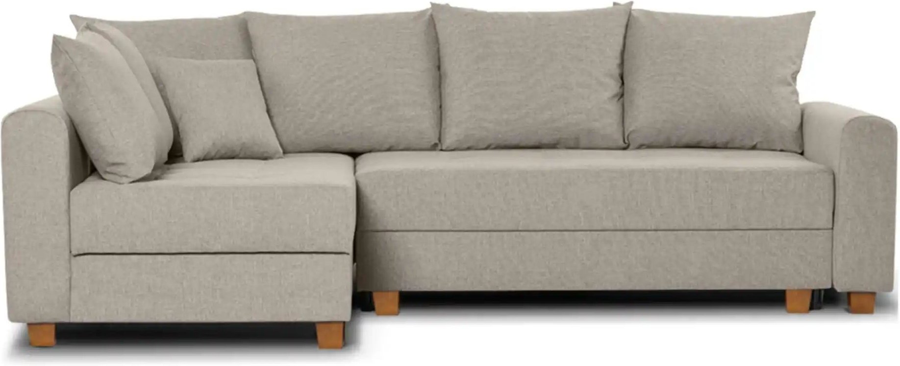 Thumbnail - KONSIMO Ecksofa Revo ¦ beige ¦ Maße (cm): B: 255 H: 88 Polstermöbel > Sofas > Ecksofas - Höffner