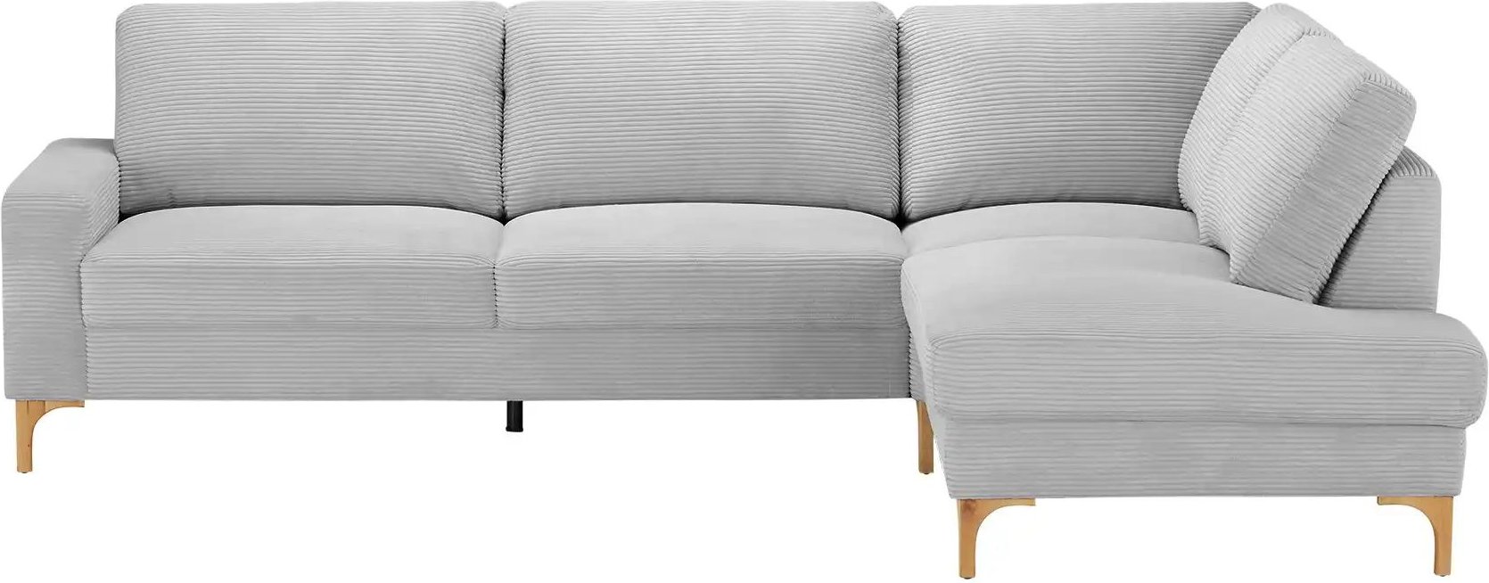 Gray & Jones Cord-Sofa Capa ¦ grau ¦ Maße (cm): B: 276 H: 86 T: 200.0 Polstermöbel > Sofas > Ecksofas - Höffner