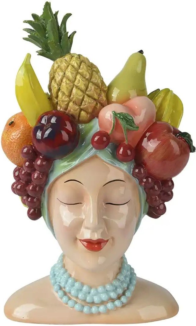 Übertopf Lady ¦ mehrfarbig ¦ Polyresin (Kunstharz) ¦ Maße (cm): B: 23 H: 36,7 Accessoires > Dekoartikel - Höffner