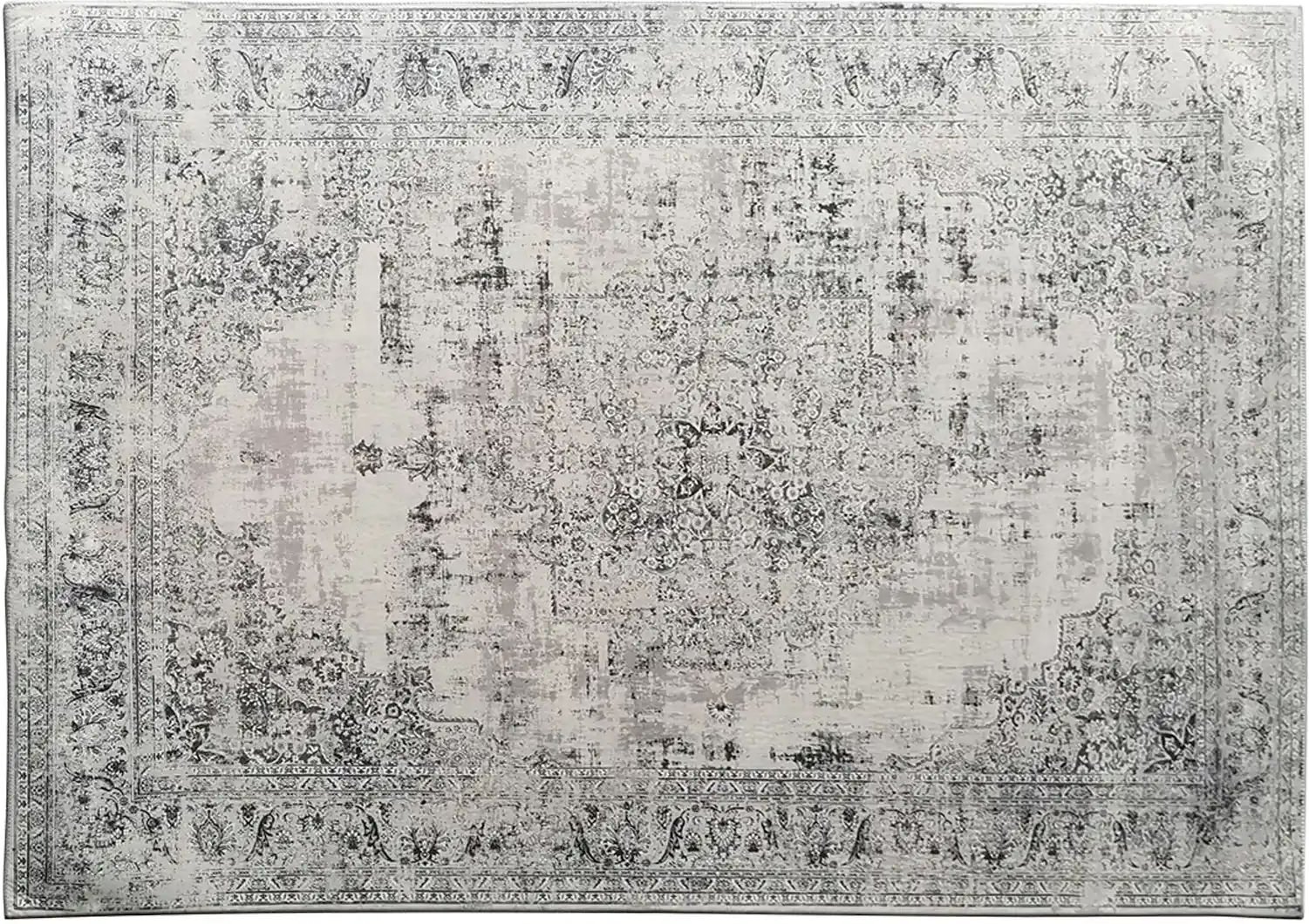 como Kurzflorteppich Flat Beauty ¦ grau ¦ Synthetische Fasern ¦ Maße (cm): B: 200 Teppiche > Vintage Teppiche - Höffner