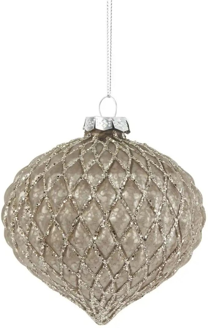 HOME STORY Weihnachtsbaumschmuck ¦ braun ¦ Glas,Aluminium ¦ Maße (cm): H: 10 Ø: 10 Weihnachten - Höffner