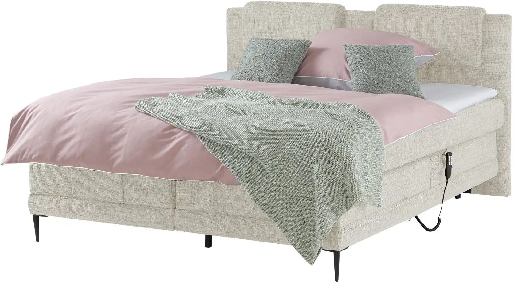 switch Motor-Boxspringbett  Wave ¦ creme ¦ Maße (cm): B: 190 H: 111 Betten > Boxspringbetten - Höffner
