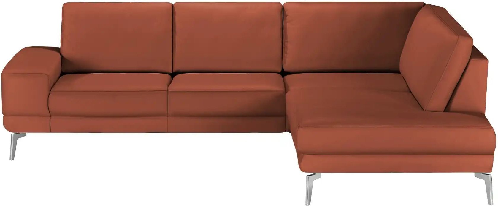 Thumbnail - meinSofa Ecksofa aus Leder Dana ¦ rot ¦ Maße (cm): B: 269 H: 86 T: 222.0 Polstermöbel > Sofas > Ecksofas - Höffner