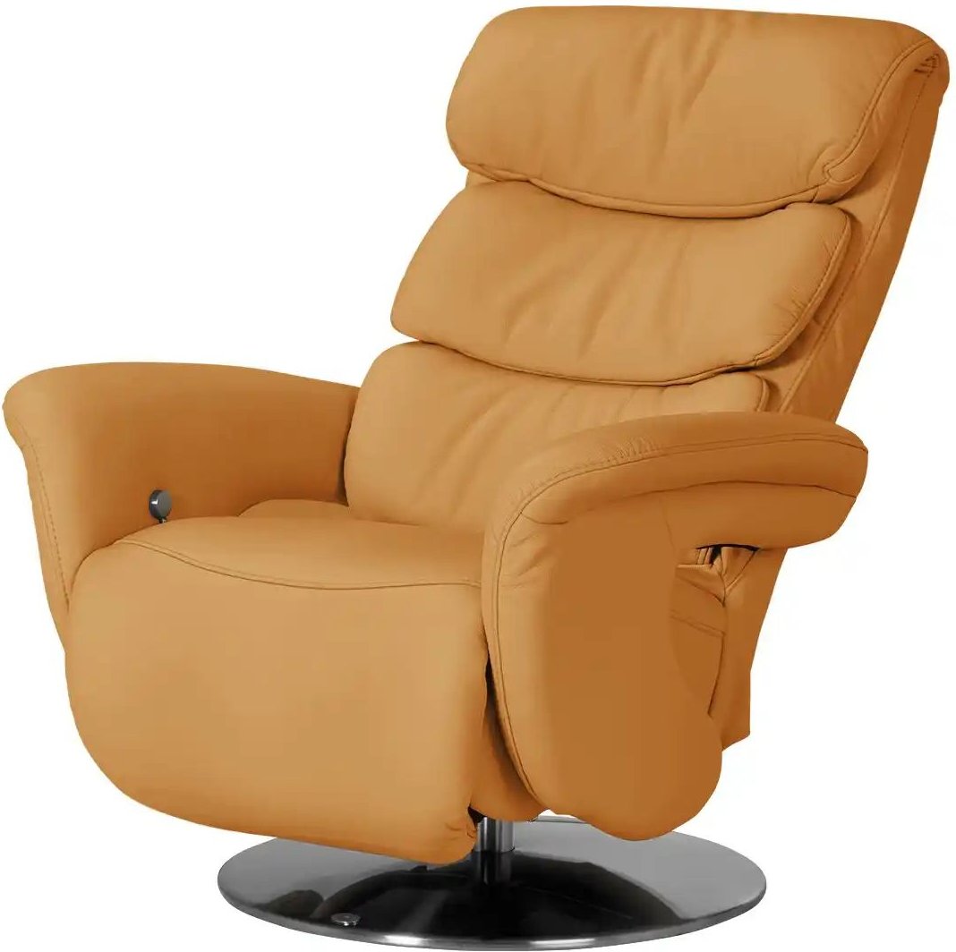 Thumbnail - himolla Leder-Relaxsessel Leder 7628 ¦ gelb ¦ Maße (cm): B: 83 H: 107 T: 88.0 Polstermöbel > Sessel > Fernsehsessel - Hö...
