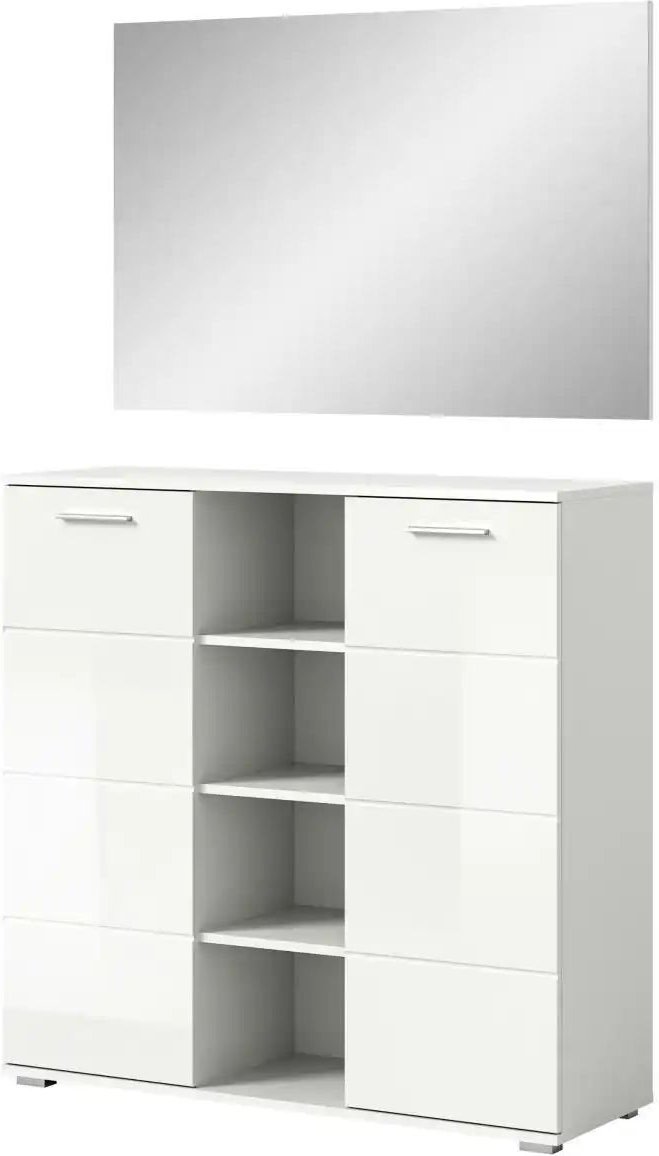 Thumbnail - Garderobenset ¦ weiß ¦ Maße (cm): B: 110 H: 191 Garderoben & Kleiderstangen > Garderobensysteme - Höffner