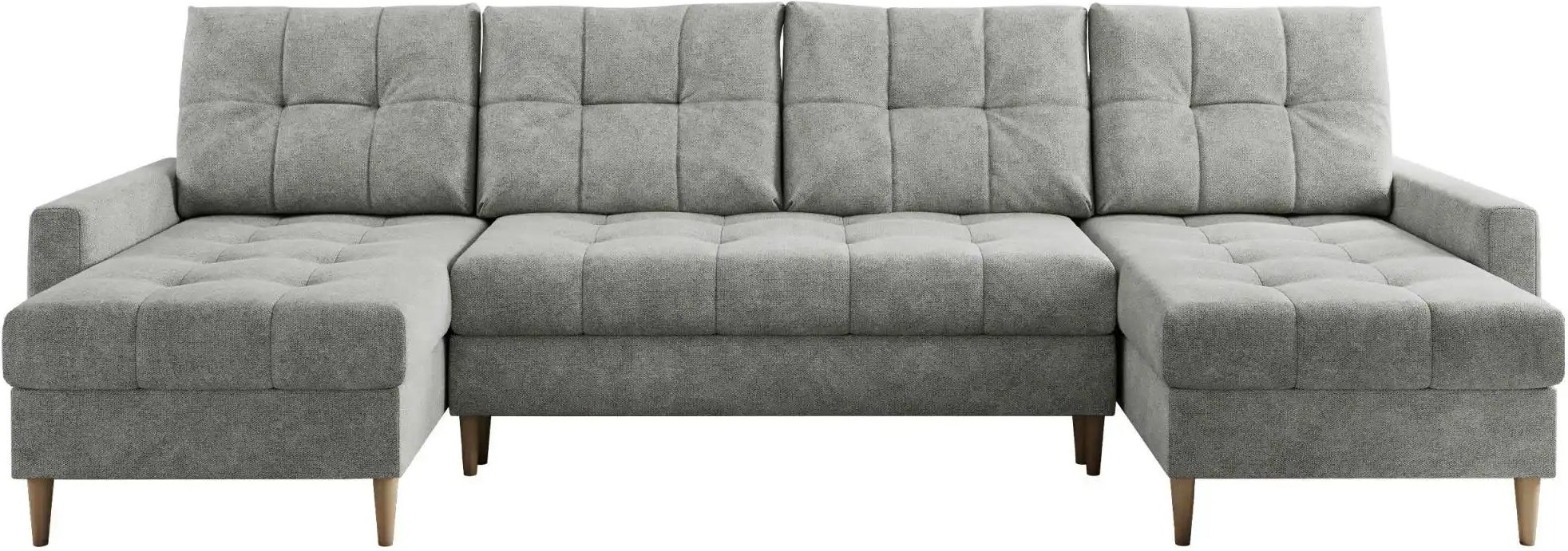 Wohnlandschaft mit Schlaffunktion Astra ¦ silber ¦ Maße (cm): B: 290 H: 75 Polstermöbel > Sofas > Wohnlandschaften - Höf...