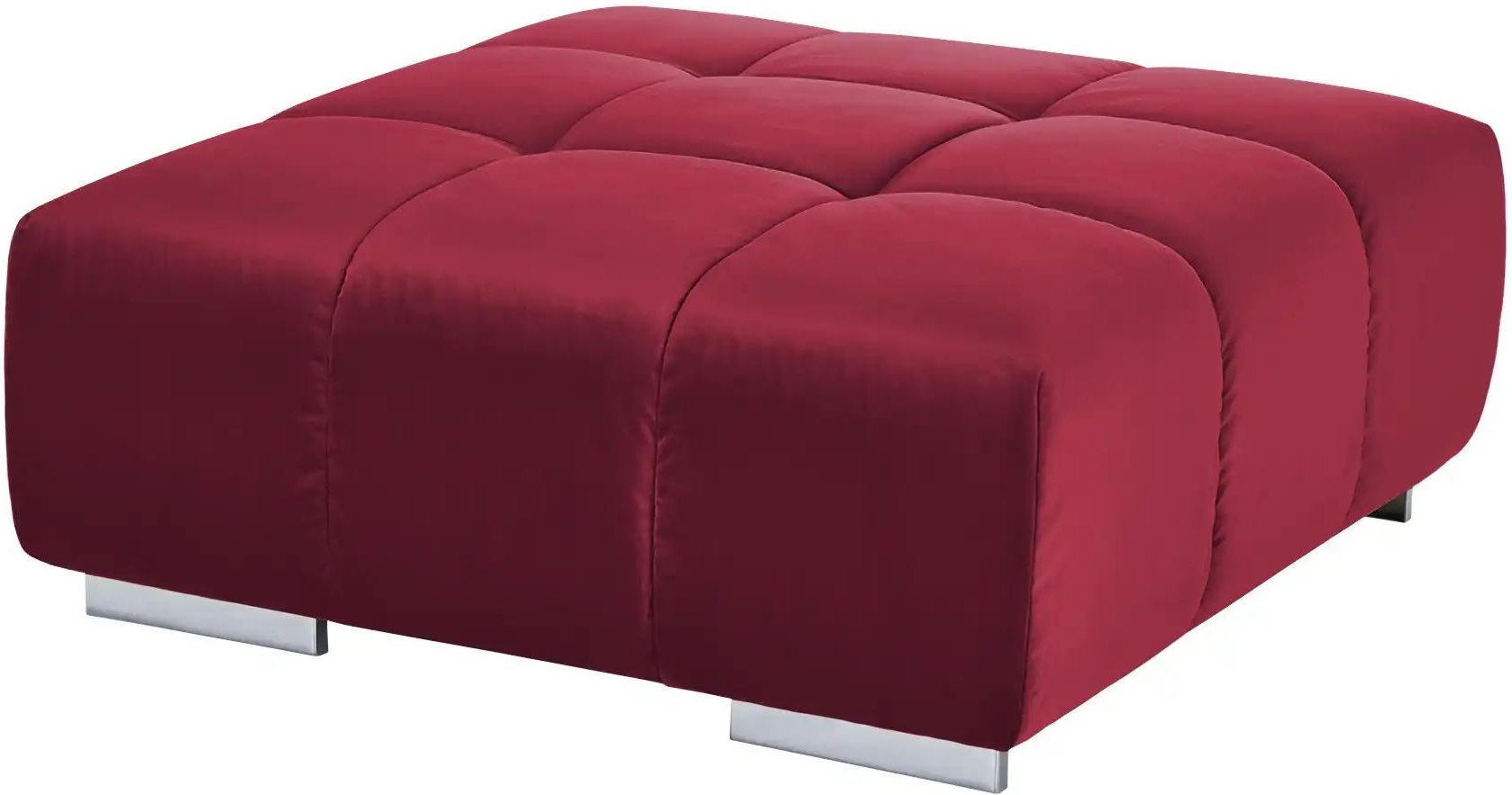 uno Hocker aus Samt Origo ¦ rot ¦ Maße (cm): B: 103 H: 42 T: 103.0 Polstermöbel > Hocker - Höffner