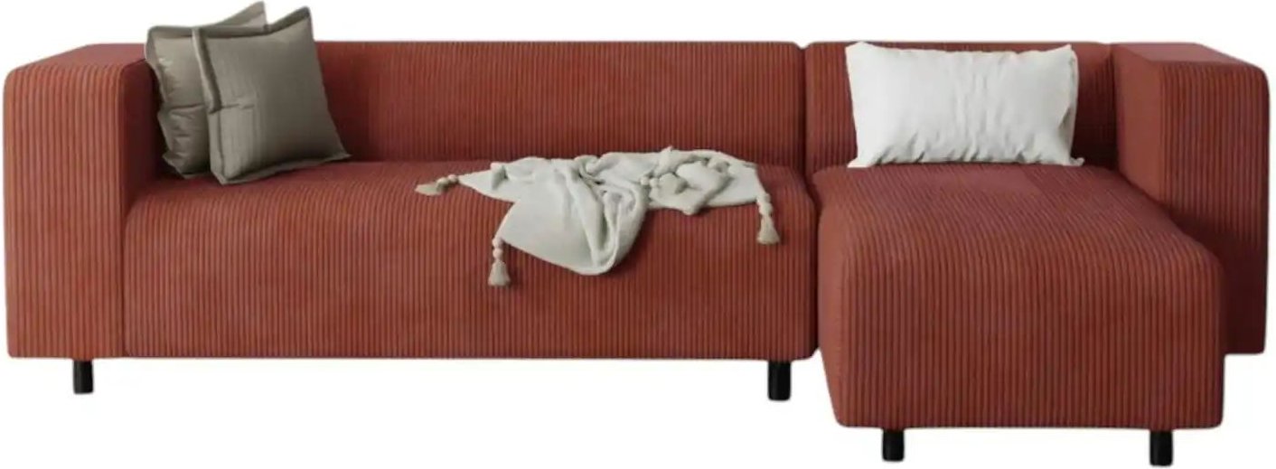 S-STYLE Ecksofa Oskar ¦ rot ¦ Maße (cm): B: 240 H: 65 Polstermöbel > Sofas > Ecksofas - Höffner