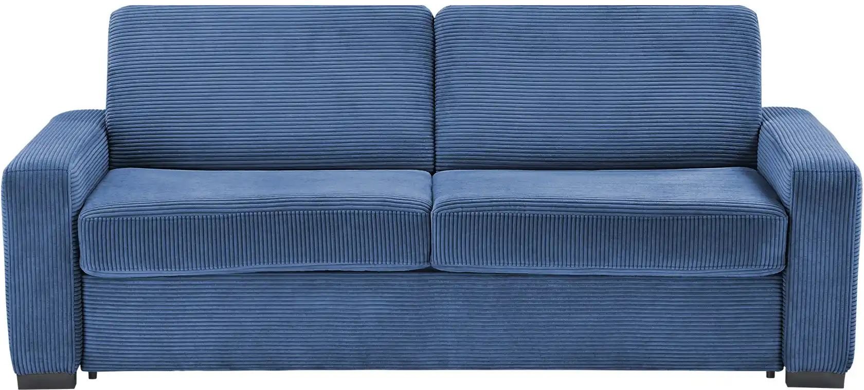 switch Schlafsofa aus Cord Vanila ¦ blau ¦ Maße (cm): B: 220 H: 87 T: 98.0 Polstermöbel > Sofas > 3-Sitzer - Höffner