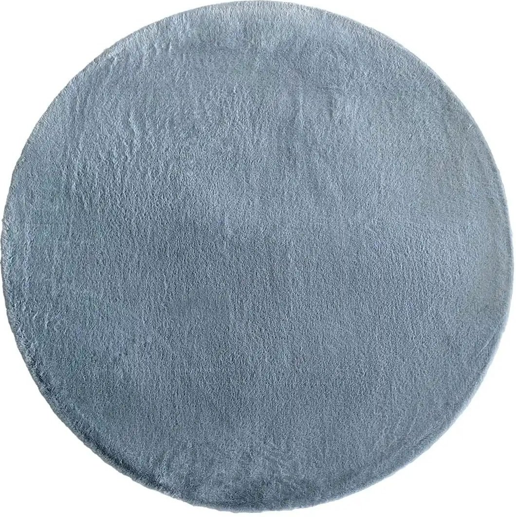 como Hochflorteppich  Bunny ¦ blau ¦ Synthetische Fasern Ø: 160 Teppiche > Hochflorteppiche - Höffner