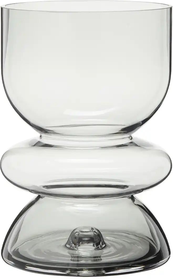HOME STORY Vase ¦ grau ¦ Glas ¦ Maße (cm): B: 16 H: 24 Accessoires > Vasen - Höffner
