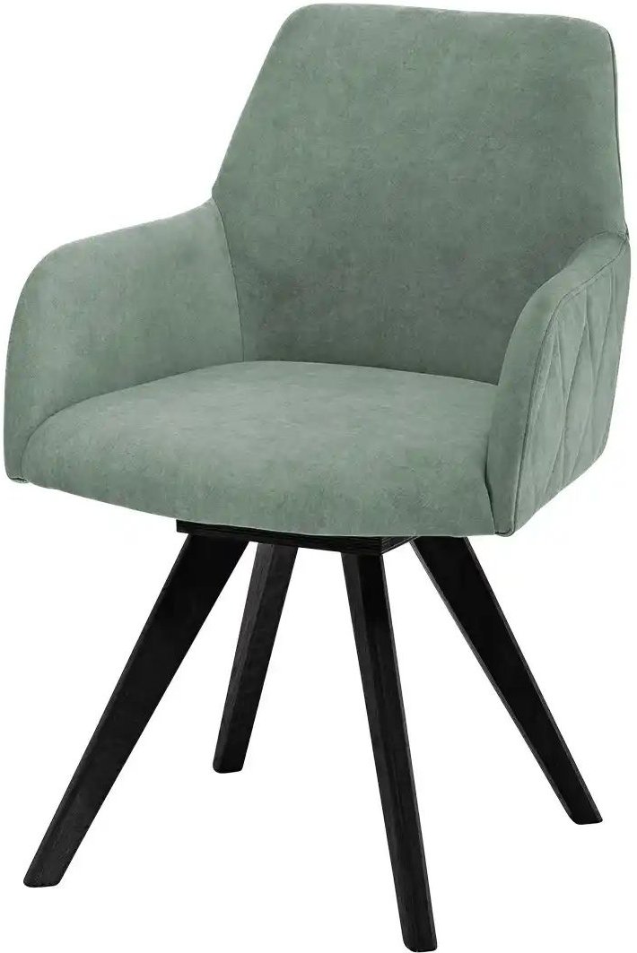 Woodford Esszimmerstuhl Damask ¦ grün ¦ Maße (cm): B: 61 H: 88 T: 66.5 Stühle > Küchenstühle > Küchenstühle mit Armlehn...