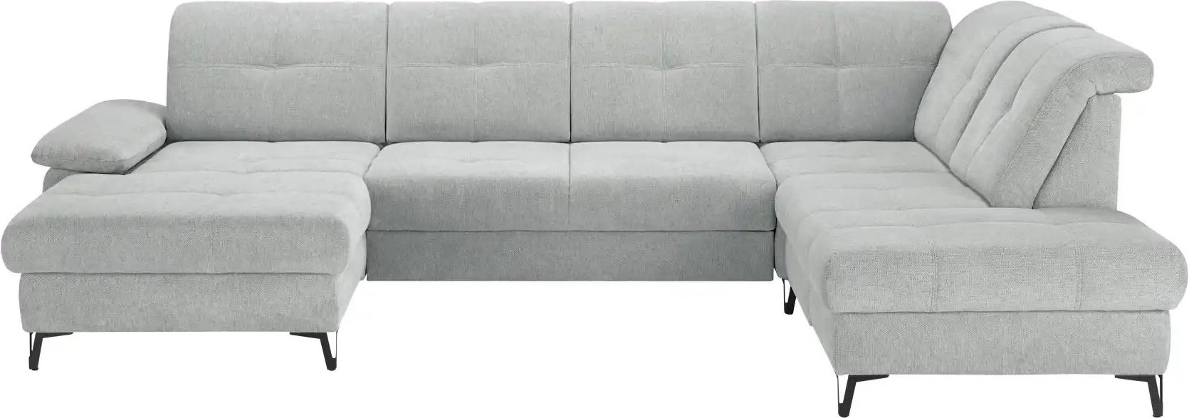 medium Wohnlandschaft Planova II ¦ grau ¦ Maße (cm): B: 338 H: 96 T: 231.0 Polstermöbel > Sofas > Wohnlandschaften - Hö...