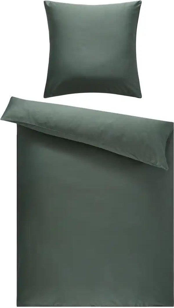 Como Green Satin Bettwäsche Uni ¦ grün ¦ Maße (cm): B: 135 Bettwaren > Bettwäsche > Bettwäsche ganzjährig - Höffner