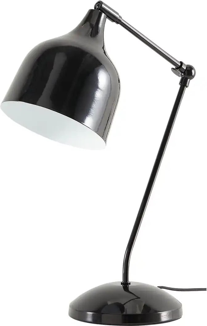 KHG Schreibtischleuchte 1-flammig schwarz-glänzend ¦ schwarz ¦ Maße (cm): B: 30 H: 43 T: 15.0 Lampen & Leuchten > Ti...