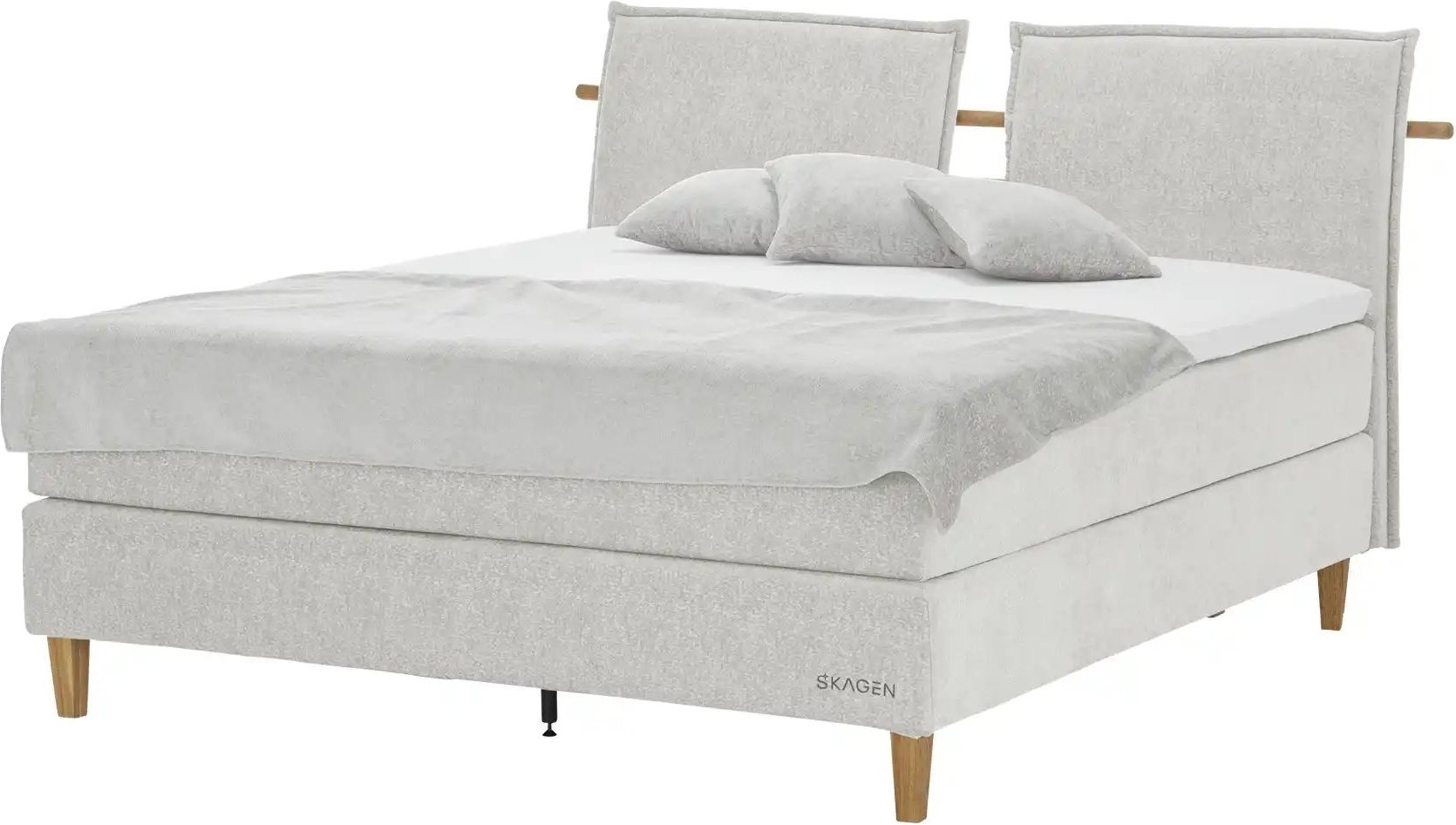 SKAGEN STUDIO Boxspringbett Voodie ¦ beige ¦ Maße (cm): B: 202 H: 107 Betten > Boxspringbetten - Höffner