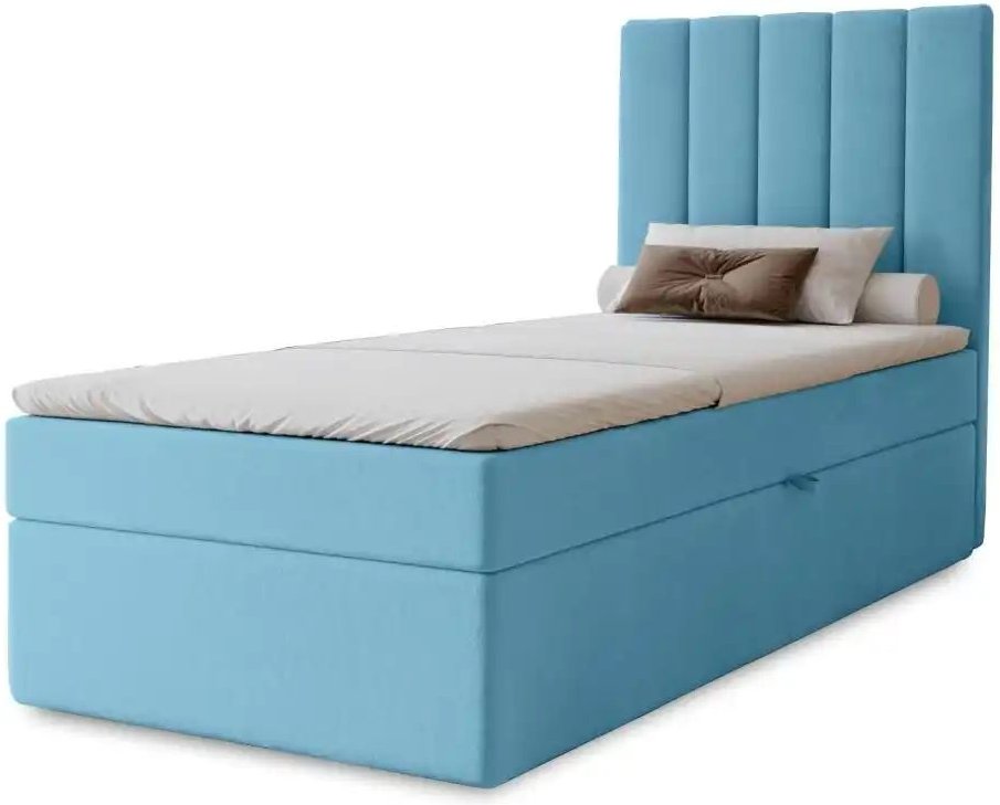 Boxbett mit Stauraum  Nelia ¦ blau ¦ Maße (cm): B: 102 H: 124 Betten > Polsterbetten - Höffner