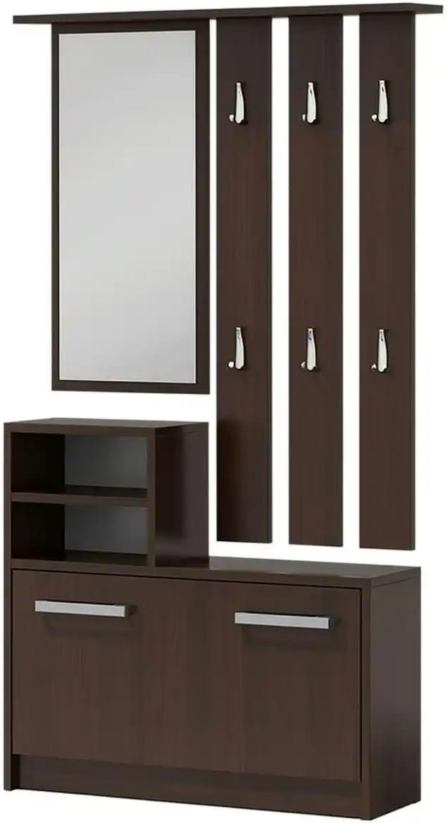 Selsey Garderobenset ¦ braun ¦ Maße (cm): B: 85 H: 160 Garderoben & Kleiderstangen > Garderobensysteme - Höffner