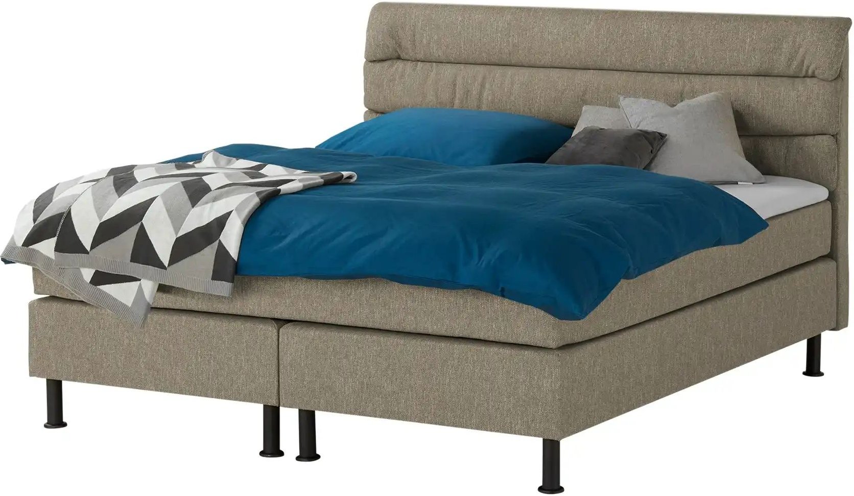 Boxspringbett Lina ¦ braun ¦ Maße (cm): B: 204 H: 122 Betten > Boxspringbetten - Höffner