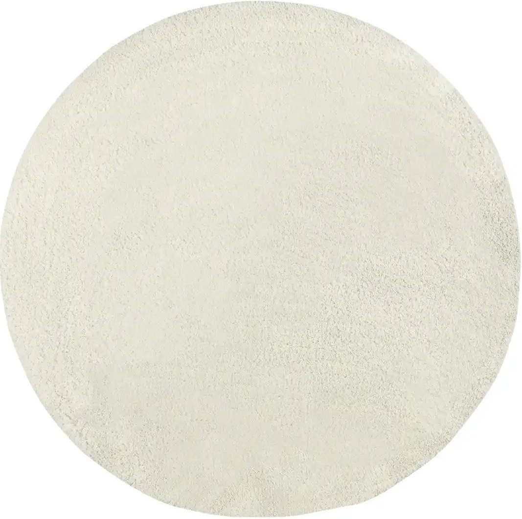 Jette Home Hochflorteppich Creamy ¦ beige ¦ Synthetische Fasern Ø: 140 Teppiche > Hochflorteppiche - Höffner