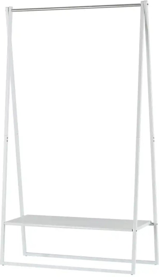 Kleiderständer Achim ¦ weiß ¦ Metall ¦ Maße (cm): B: 100 H: 164,5 T: 40.5 Garderoben & Kleiderstangen > Garderobenständ...