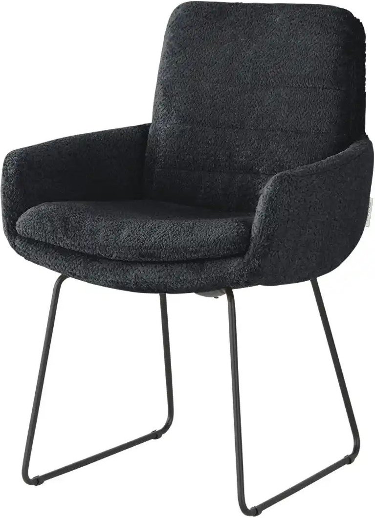 Jette Home Polsterstuhl Ferro ¦ schwarz ¦ Maße (cm): B: 64 H: 85 T: 70.0 Stühle > Esszimmerstühle > Esszimmerstühle mit...