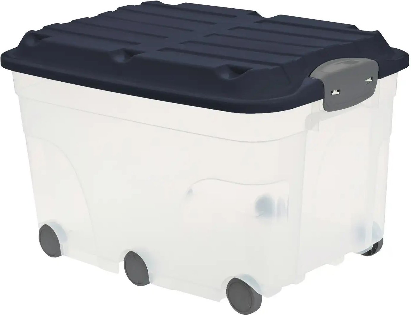 Rotho Rollbox mit Deckel Aufbewahrungsbox ¦ blau ¦ Kunststoff ¦ Maße (cm): B: 40 H: 37 Aufbewahrung > Aufbewahrungsboxe...