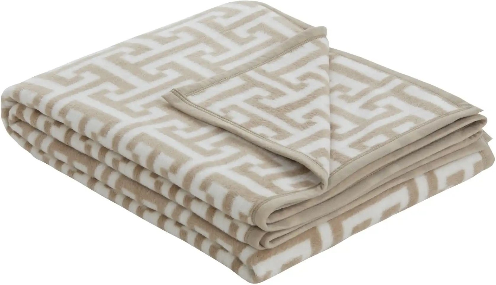 Thumbnail - IBENA Jaquard Wohndecke Cambridge ¦ beige ¦ Baumwollmischgewebe ¦ Maße (cm): B: 150 Dekokissen & Decken > Kuscheldecken...