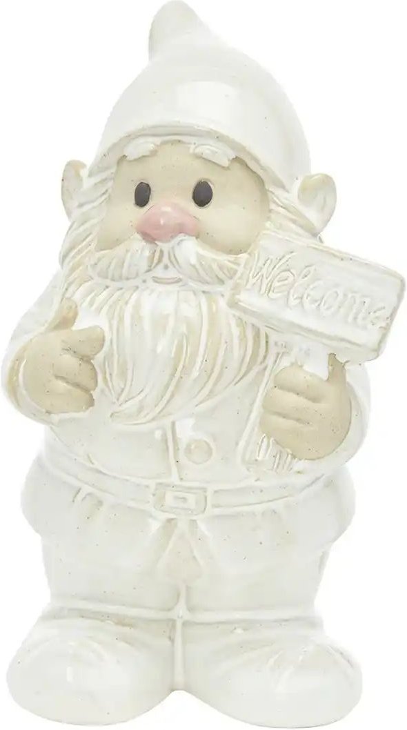HOME STORY Gartenzwerg ¦ weiß ¦ Steinzeug ¦ Maße (cm): B: 8 H: 16,3 T: 7.7 Accessoires > Dekoartikel - Höffner