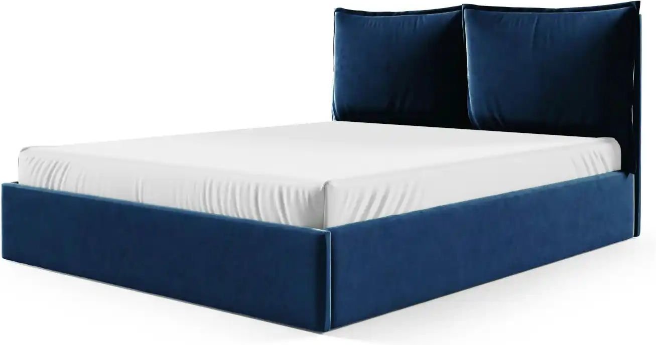 Polsterbett mit Bettkasten Glam ¦ blau ¦ Maße (cm): B: 189 H: 100 Betten > Polsterbetten - Höffner
