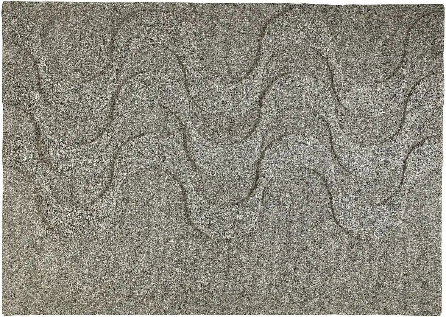 Handtuft-Teppich  Flow ¦ grau ¦ Wolle ¦ Maße (cm): B: 160 Teppiche > Naturteppiche - Höffner