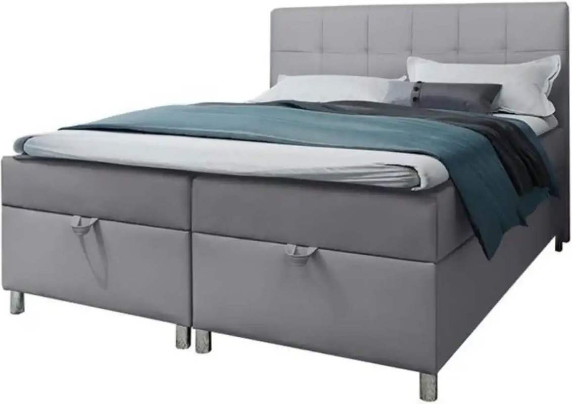 Boxbett mit Bettkasten Malabo ¦ grau ¦ Maße (cm): B: 160 H: 110 Betten > Polsterbetten - Höffner