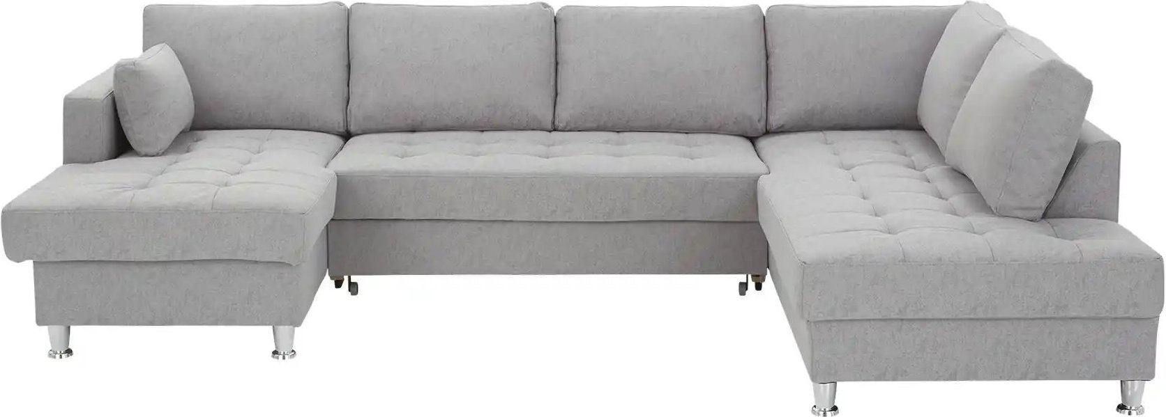 uno Wohnlandschaft Mit Schlaffunktion Ana ¦ silber ¦ Maße (cm): B: 297 H: 84 T: 197.0 Polstermöbel > Sofas > Wohnlandsch...