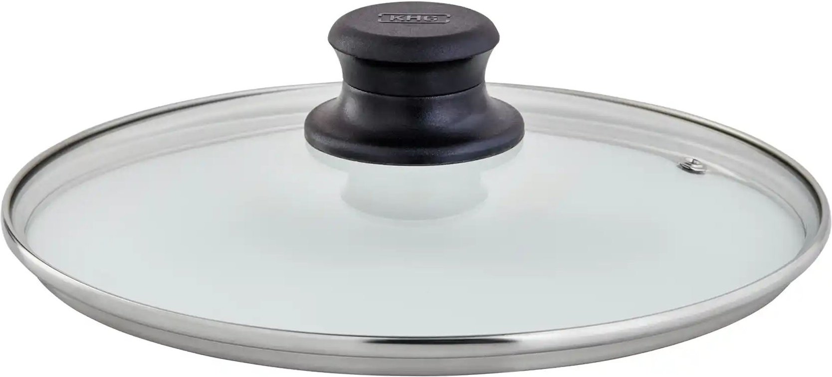 KHG Glasdeckel ¦ transparent/klar ¦ Edelstahl,Kunststoff,Glas Ø: 24 Töpfe & Pfannen & Zubehör > Spritzschutz und Decke...