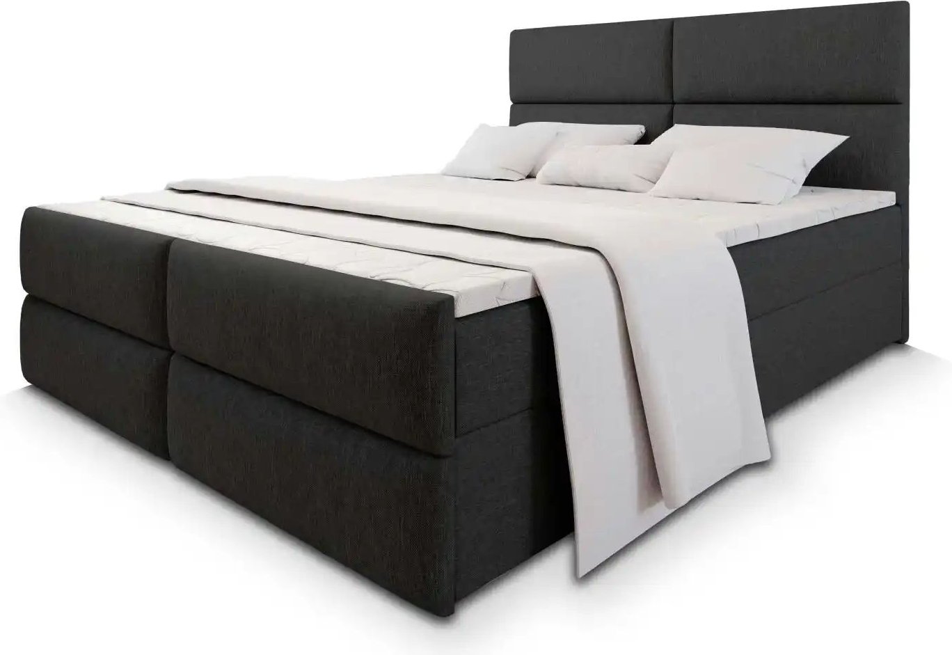 MASSENO Boxbett mit Bettkasten Mulen ¦ schwarz ¦ Maße (cm): B: 180 H: 98 Betten > Polsterbetten - Höffner