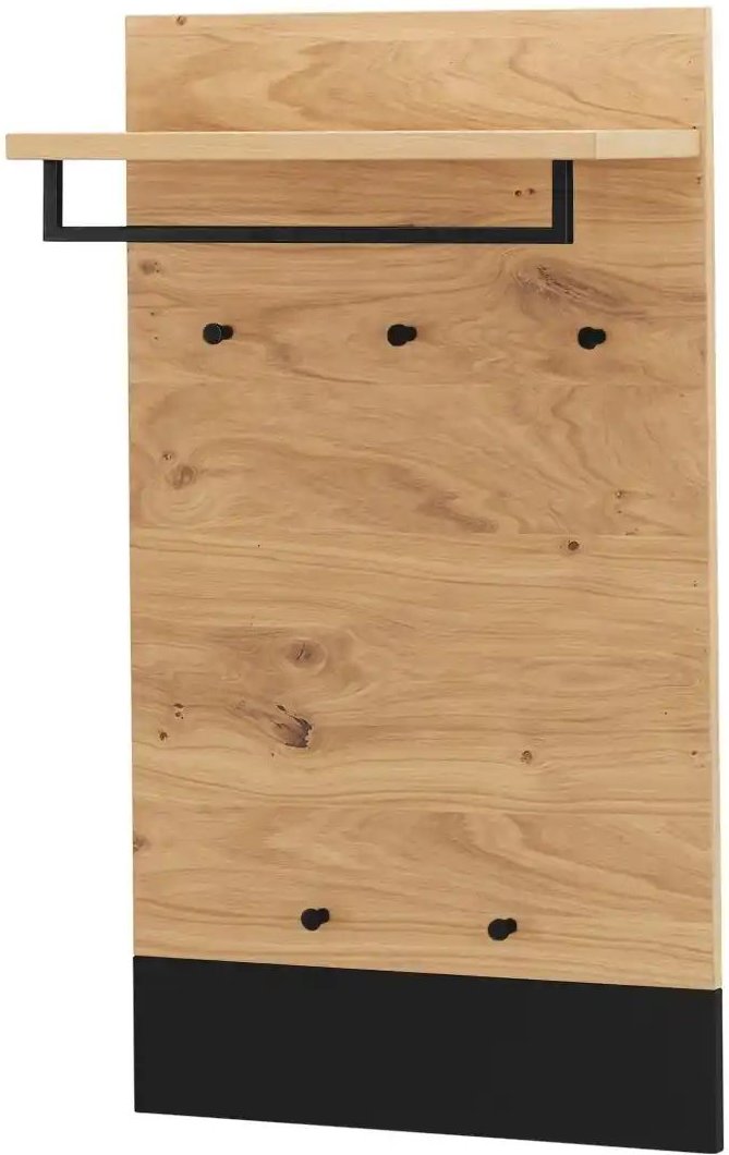 Thumbnail - Woodford Garderobenpaneel Lina ¦ holzfarben ¦ Holzwerkstoff ¦ Maße (cm): B: 60 H: 106 T: 27.0 Garderoben & Kleiderstang...