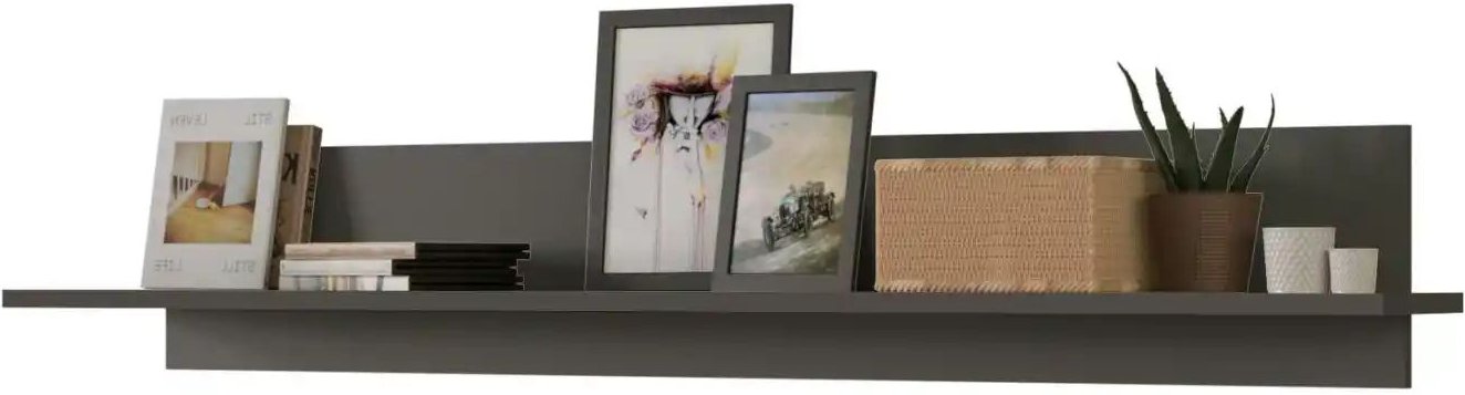 Wandboard Fosso ¦ grau ¦ Maße (cm): B: 140 H: 22 T: 22.0 Regale > Wandboards - Höffner