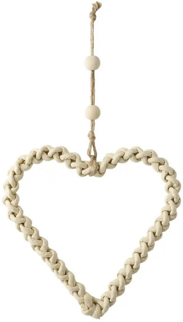 HOME STORY Anhänger Herz ¦ braun ¦ Eisendraht,Papier ¦ Maße (cm): B: 17 H: 16,5 T: 1.0 Accessoires > Dekoartikel - Höf...