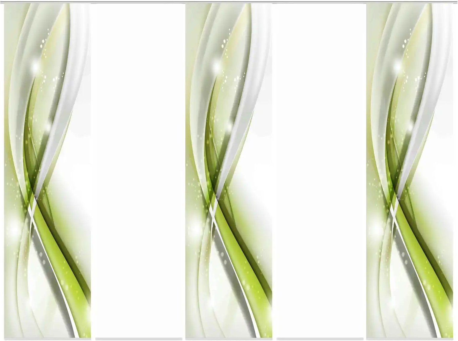 HOME Wohnideen Schiebevorhang 3er-Set ¦ grün ¦ Maße (cm): B: 60 H: 245 Gardinen & Rollos > Gardinen & Vorhänge > Schie...