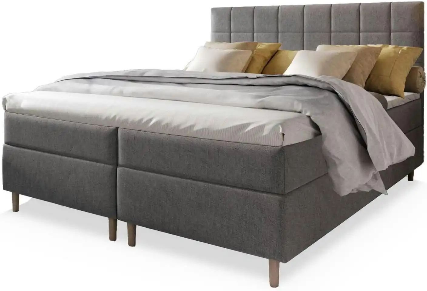 MASSENO Boxbett mit Bettkasten Ibiza ¦ grau ¦ Maße (cm): B: 140 H: 110 Betten > Polsterbetten - Höffner