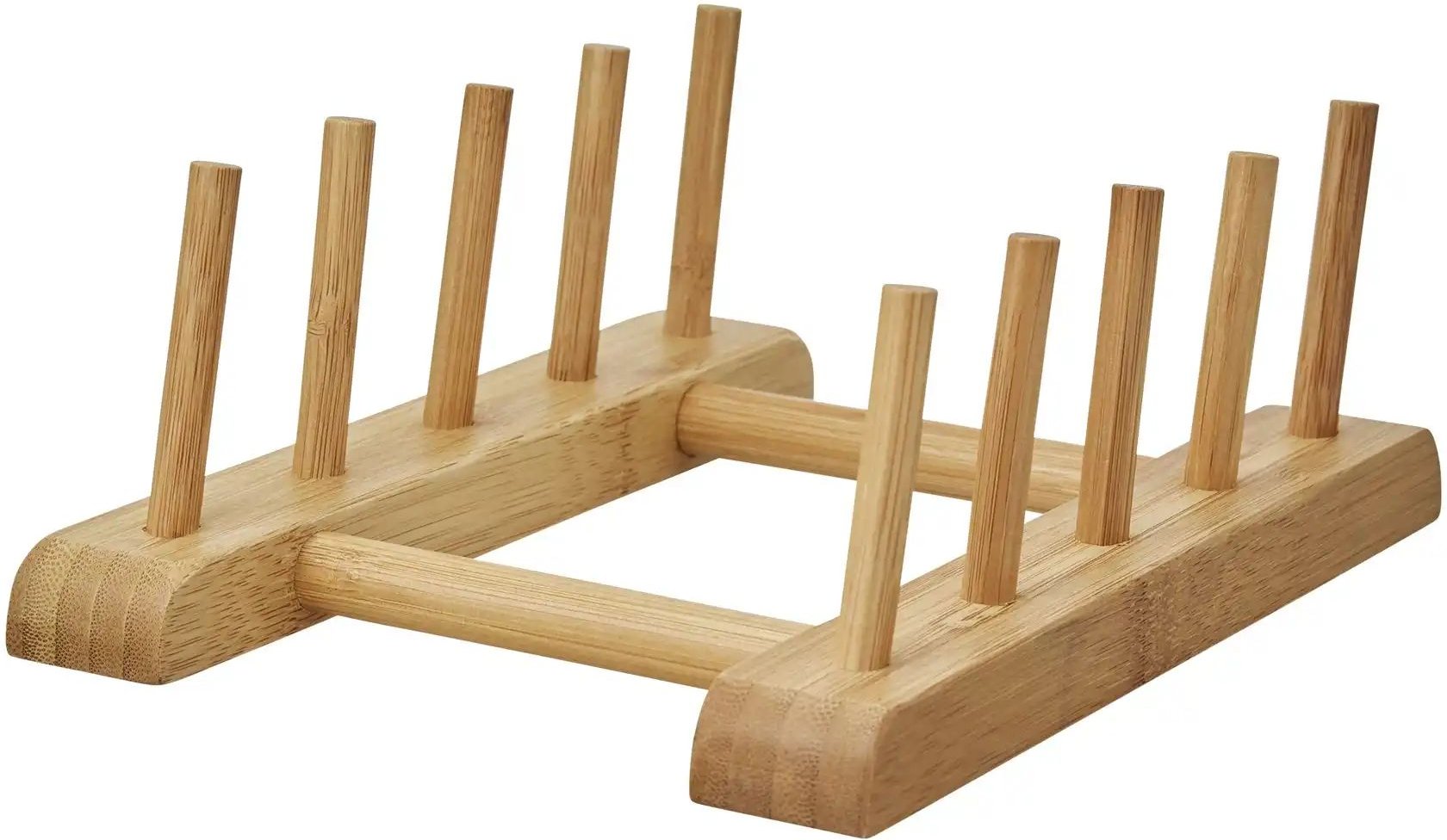 KHG Tellerständer ¦ holzfarben ¦ Bambus ¦ Maße (cm): B: 16 H: 7,5 Küchenzubehör & Helfer > Tischaccessoires - Höffner