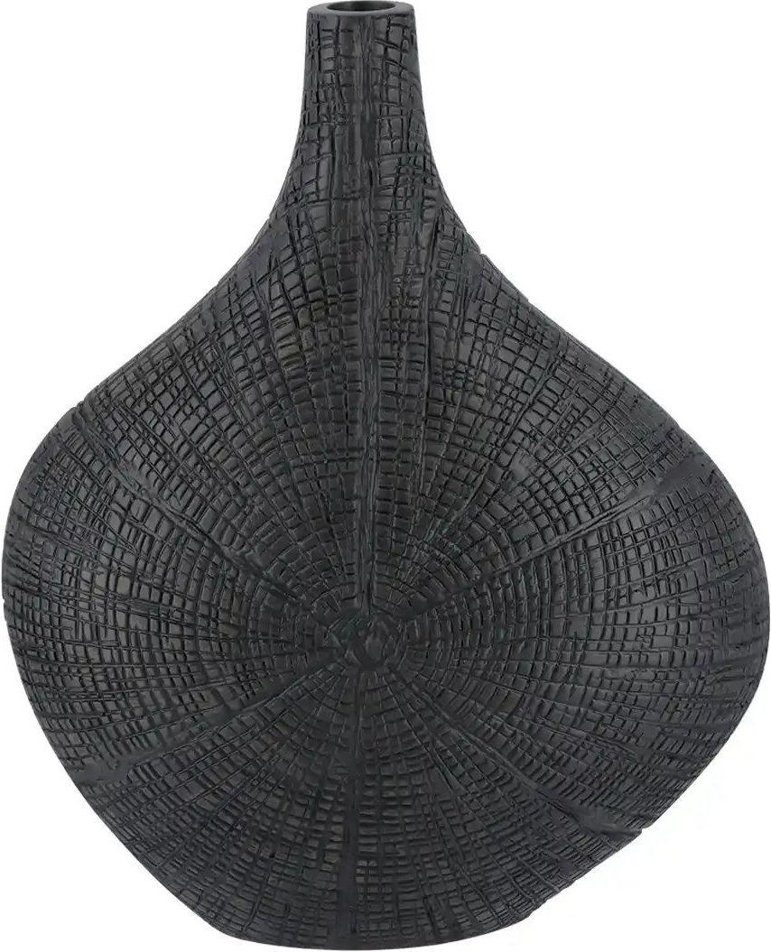 Thumbnail - HOME STORY Deko Vase ¦ schwarz ¦ Polyresin (Kunstharz) ¦ Maße (cm): B: 25,5 H: 32 T: 10.5 Accessoires > Vasen - Höffne...
